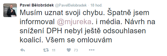 Pod nickem @mjureka na Twitteru vystupuje ministr Jurečka. 