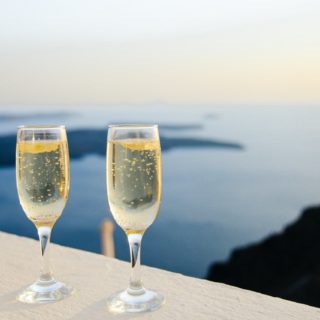 sklenice šampaňského